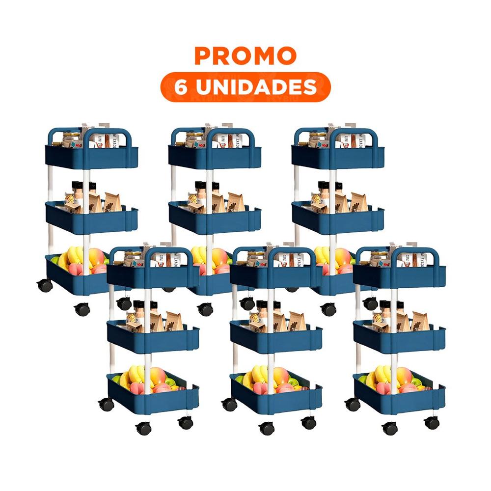 Pack6 Equipo Auxiliar de Color Azul Acero para Espacios con Mucha Gana Real