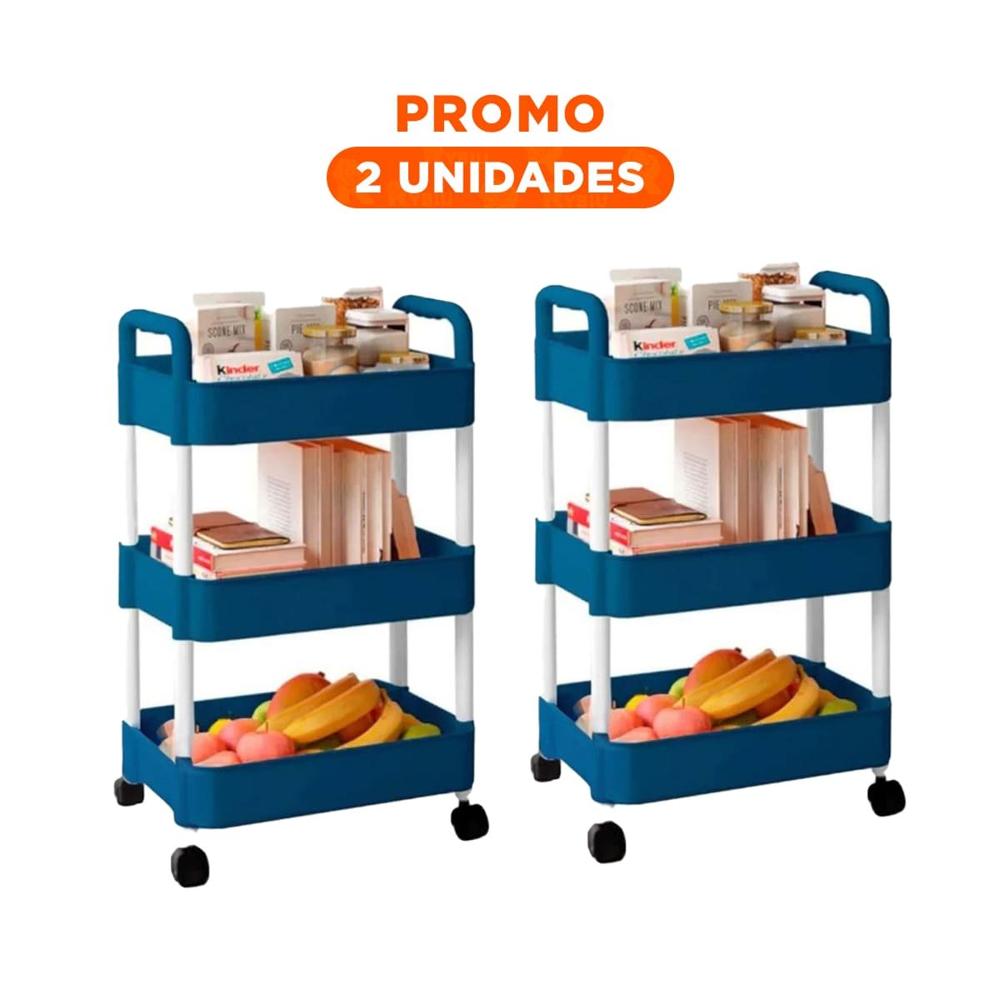 Pack2 Soporte Vertical de Color Azul Acero con Estructura Firme para Libros