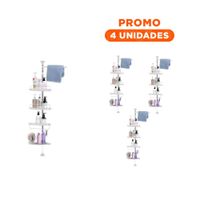 Pack4 Integracion de Ducha Blanco para Hogar con Montaje Sencillo YRegalo Sticker