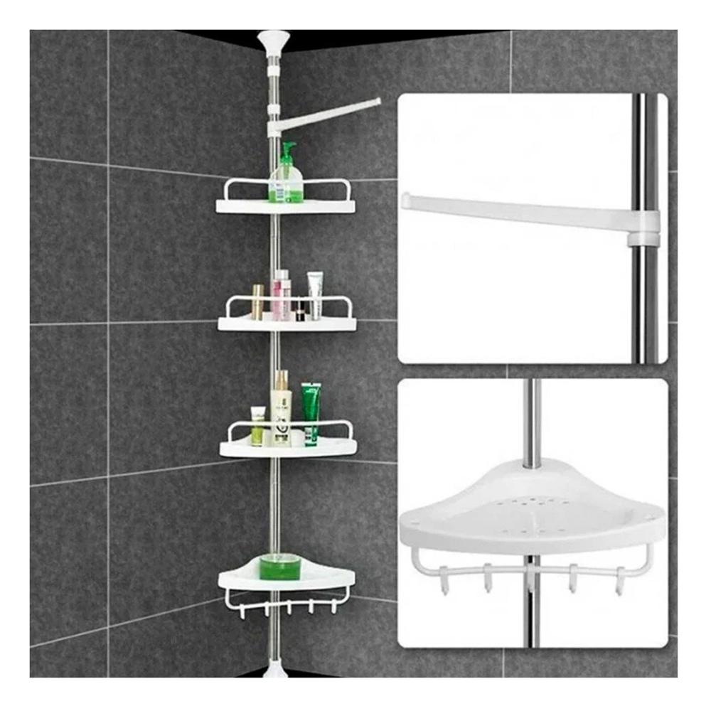 Soporte de Ducha Blanco para Hogar con Instalacion Simple y Uso Constante YRegalo Sticker