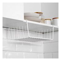 Canasta Organizadora Metalica Blanco 29x20x27cm Resistente y Versatil YSticky