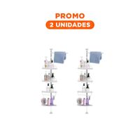 Pack2 Complemento de Ducha Blanco para Casa con Orden y Practicidad