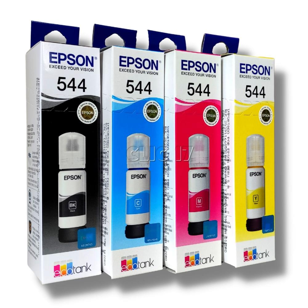 Pack Tinta Epson 544 Cyan, Magenta, Amarillo, Negro Original
