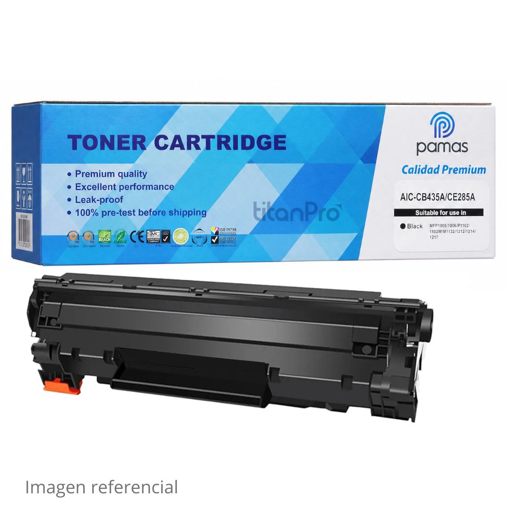 Tóner Compatible HP 35A CB435A Negro P1005 P1006