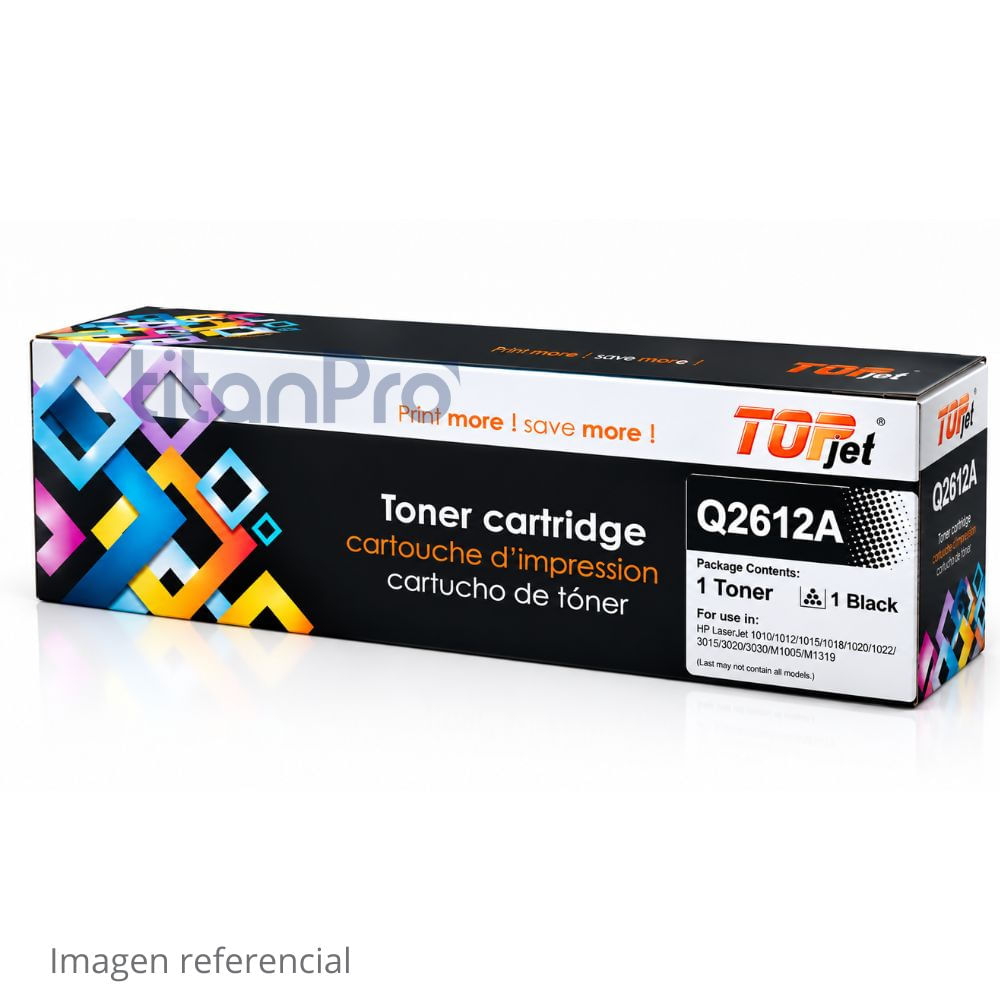 Tóner Compatible HP 12A Q2612A Negro