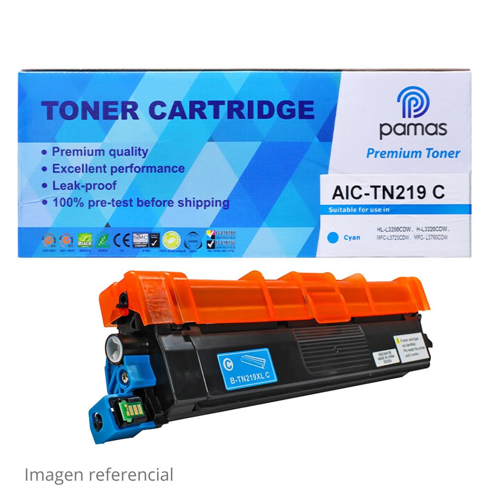Tóner Compatible Brother TN-219C Cian para HL-L3280CDW