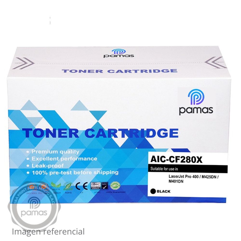 Tóner Compatible HP 80X CF280X Negro