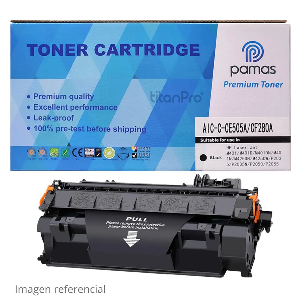Tóner Compatible HP 80A CF280A Negro P2035 P2055 M401