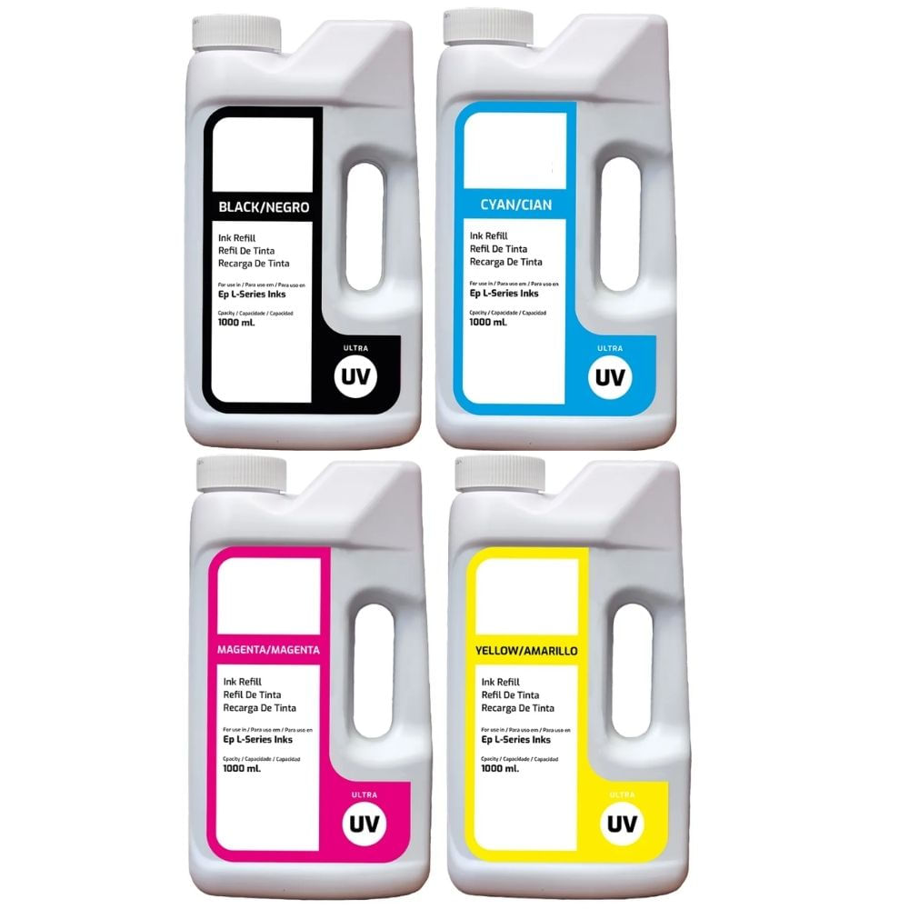 Tinta Para Epson 1 Litro UV Pack 4 Colores