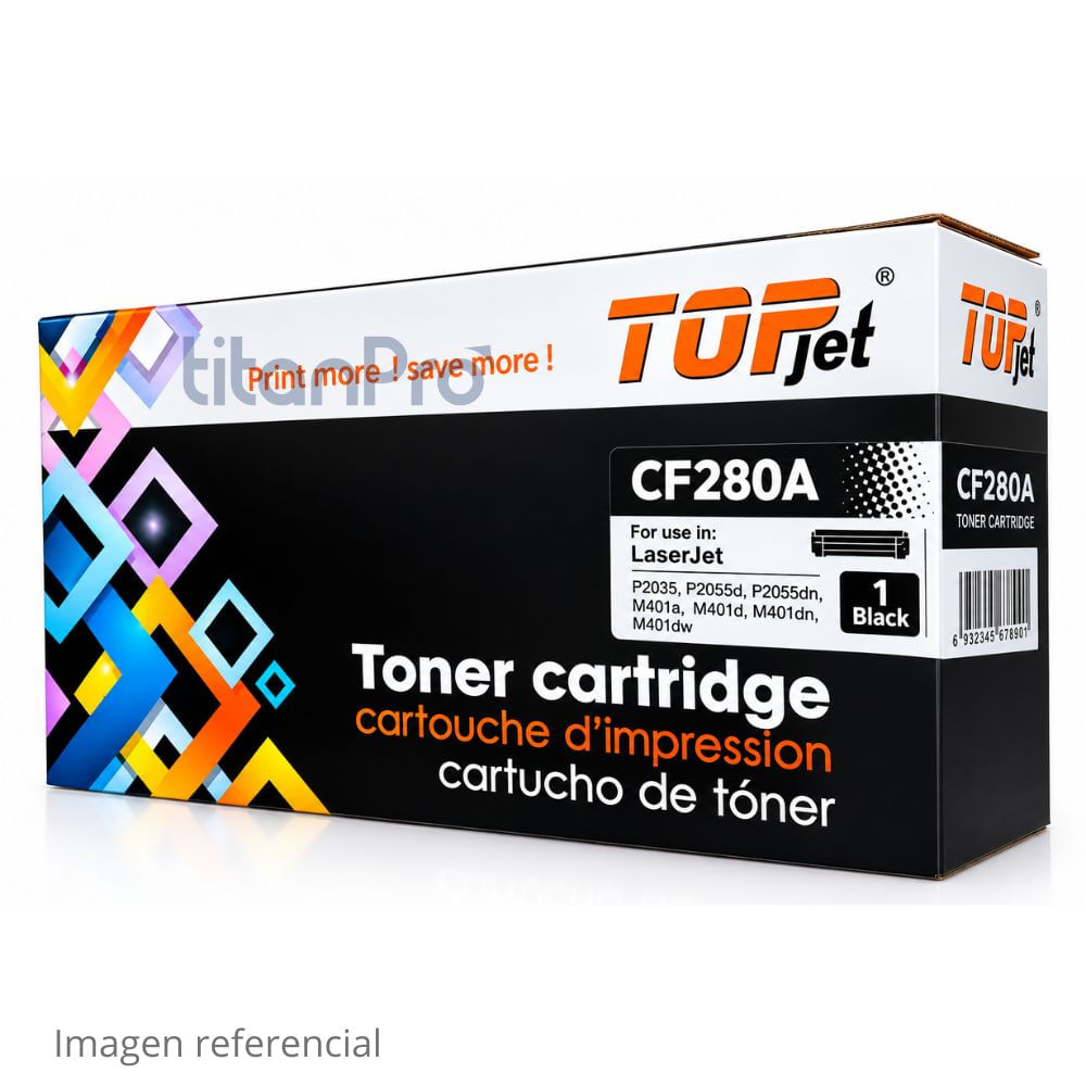 Tóner Compatible HP 80A CF280A Negro