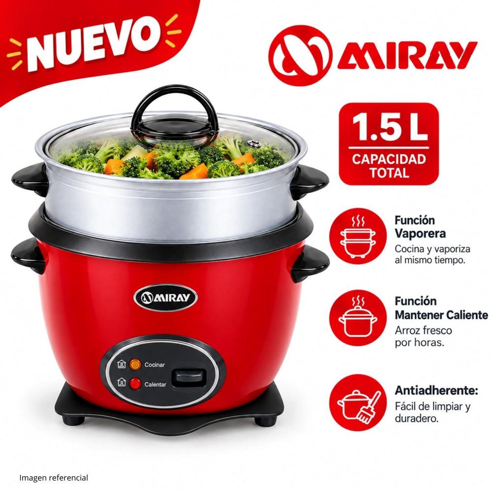 Olla Arrocera OM-T359RV 1.5 L