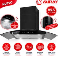 Campana Extractora CEDM-905V 89.5 cm Negro