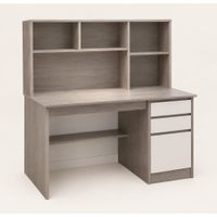Escritorio Estante Mesa con Repisa Cajones Moderno Multunfional KH-80