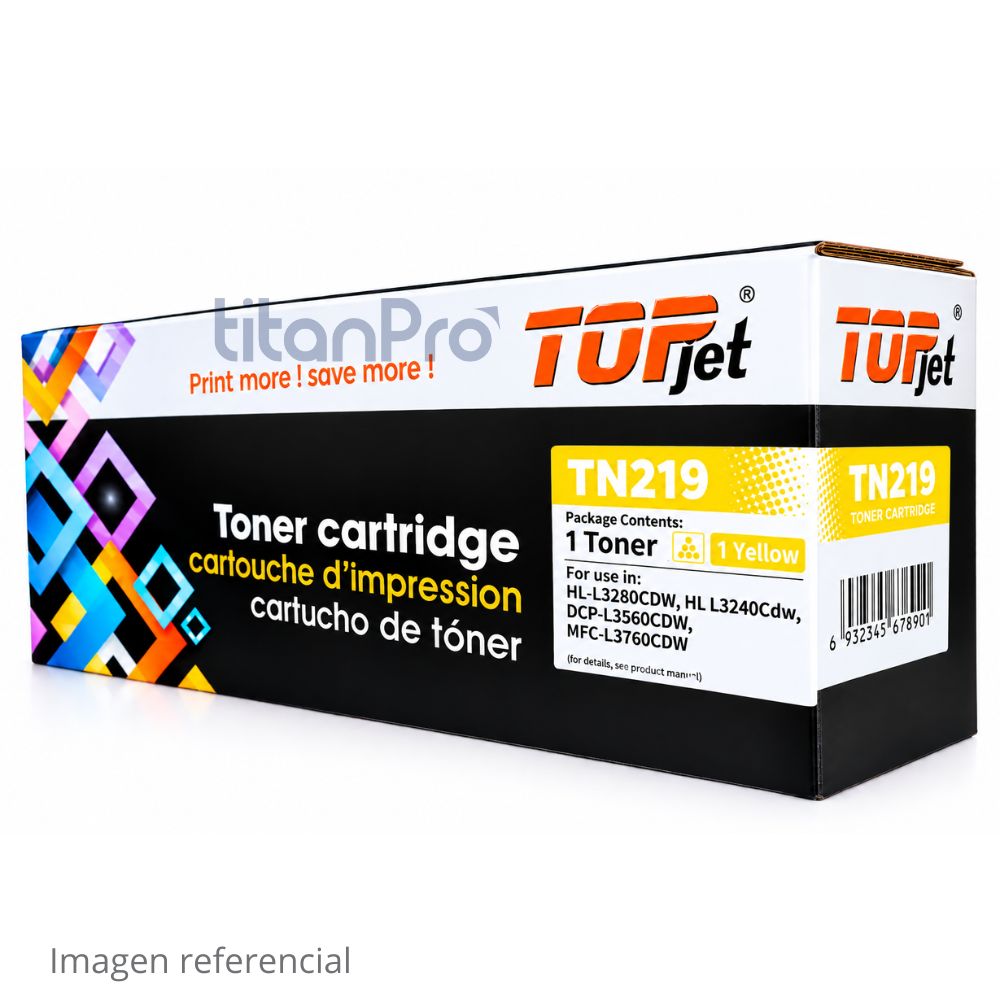 Tóner Compatible Brother TN-219 Amarillo