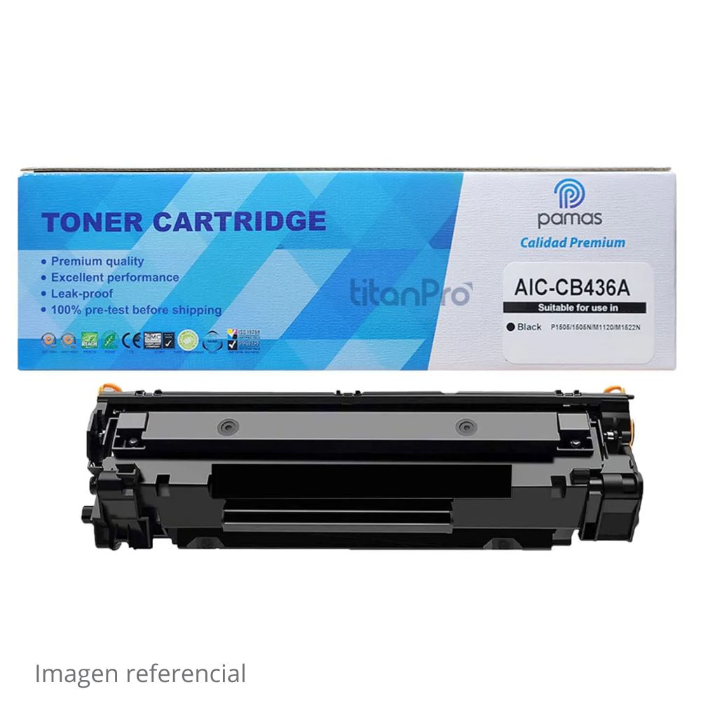 Tóner Compatible HP 36A CB436A Negro P1505 M1120