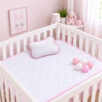 Colchón Rosado para cuna bebe con Almohada  - 05 Pelotitas