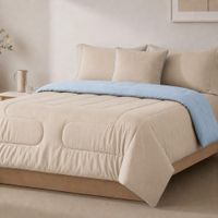 Edredón 150 Hilos Microfibra Damasco / Beige Celeste Arlin
