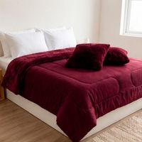 Edredón Nórdico Plush Bell 180 GR Microfibra Confort / Guinda Arlin