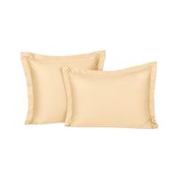 Funda De Almohada 150 Hilos Algodón Confort - Beige Arlin King