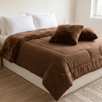 Edredón Nórdico Plush Bell 180 GR Microfibra Confort / Chocolate Arlin