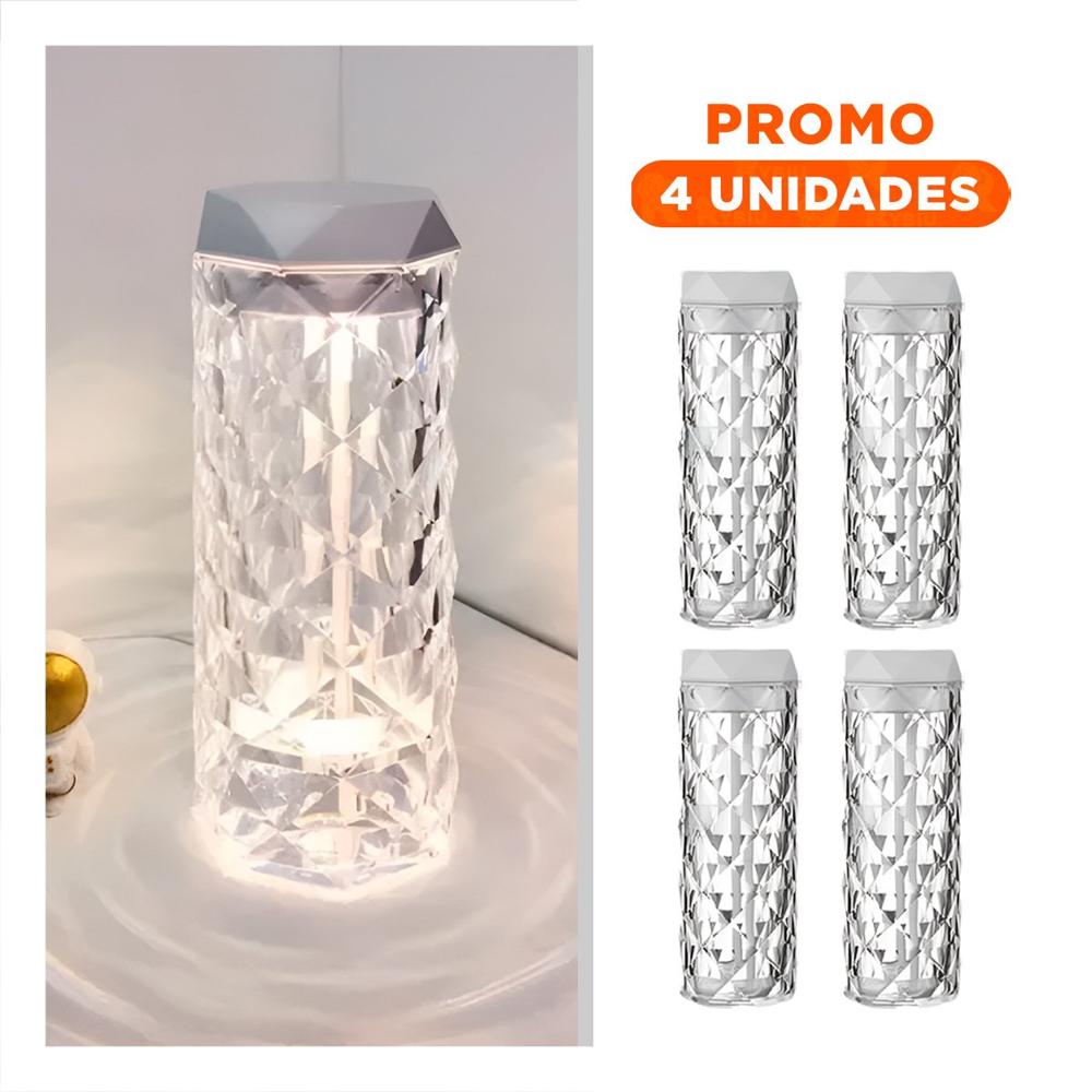 Pack4 Aparato Aromatico Humidificador Inteligente 1L Cristal con Led Elegante YRegalo Sticker