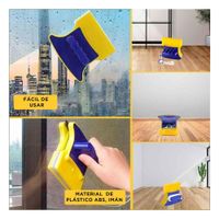 Utensilio Vidrios Magnetico Cuadrado Azul Amarillo para Casa