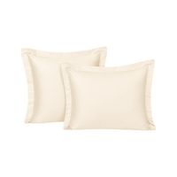 Funda De Almohada 150 Hilos Algodón Confort - Crema Arlin King