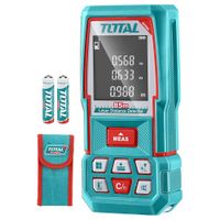 Medidor de Distancia Láser TOTAL 85 Metros Telémetro Digital Precisión Pantalla LCD TMT570268