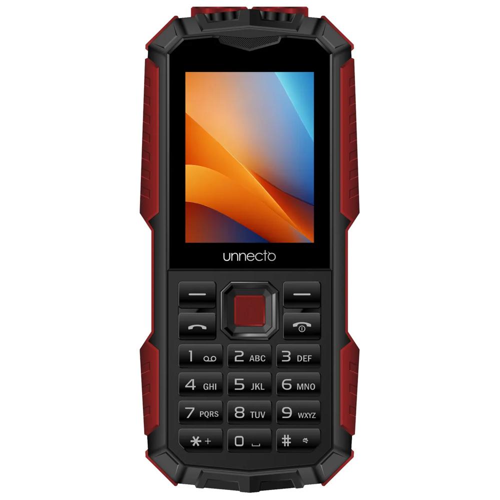Celular Unnecto Bolt F1R Básico Rojo con audífonos 3.5 mm 1HORA