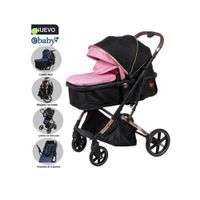Coche Cuna Moisés de Lujo SATURNO EB126-1 Rosado