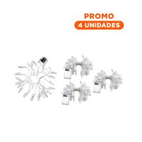 Pack4 Estilo Led Con 20 Clips Para Fotos 3 Metros Multicolor Para Decoracion YRegalo Sticker
