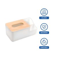 Porta Servilletas Multifuncional Facil de Limpiar Ligero y Seguro Blanco YLigas Regalo