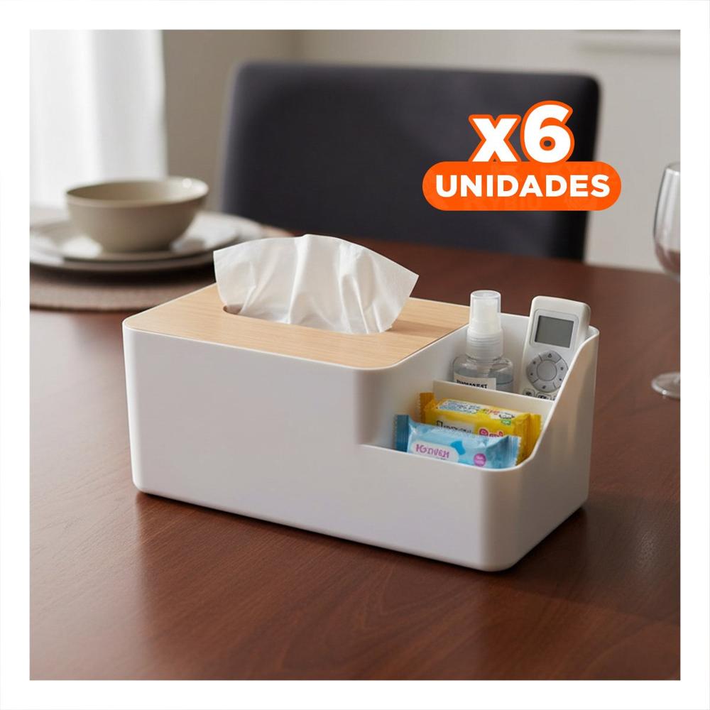 Pack6 Base Multifuncional para Servilletas Practica  Ligera y Comoda Blanco YRegalo Sticker