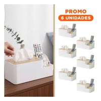 Pack6 Porta Objetos Multifuncional para Servilletas  Versatil y Funcional Blanco