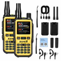 Radio Comunicador Dual Band Bluetooth VHF UHF Con Programación APP Pack X2