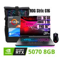 LAPTOP GAMER ASUS ROG Strix G16-AMD Ryzen 9 RAM 16GB SSD 1TB