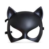 Antifaz Máscara Gato Negra con Orejas Adulto Halloween Cosplay Festival