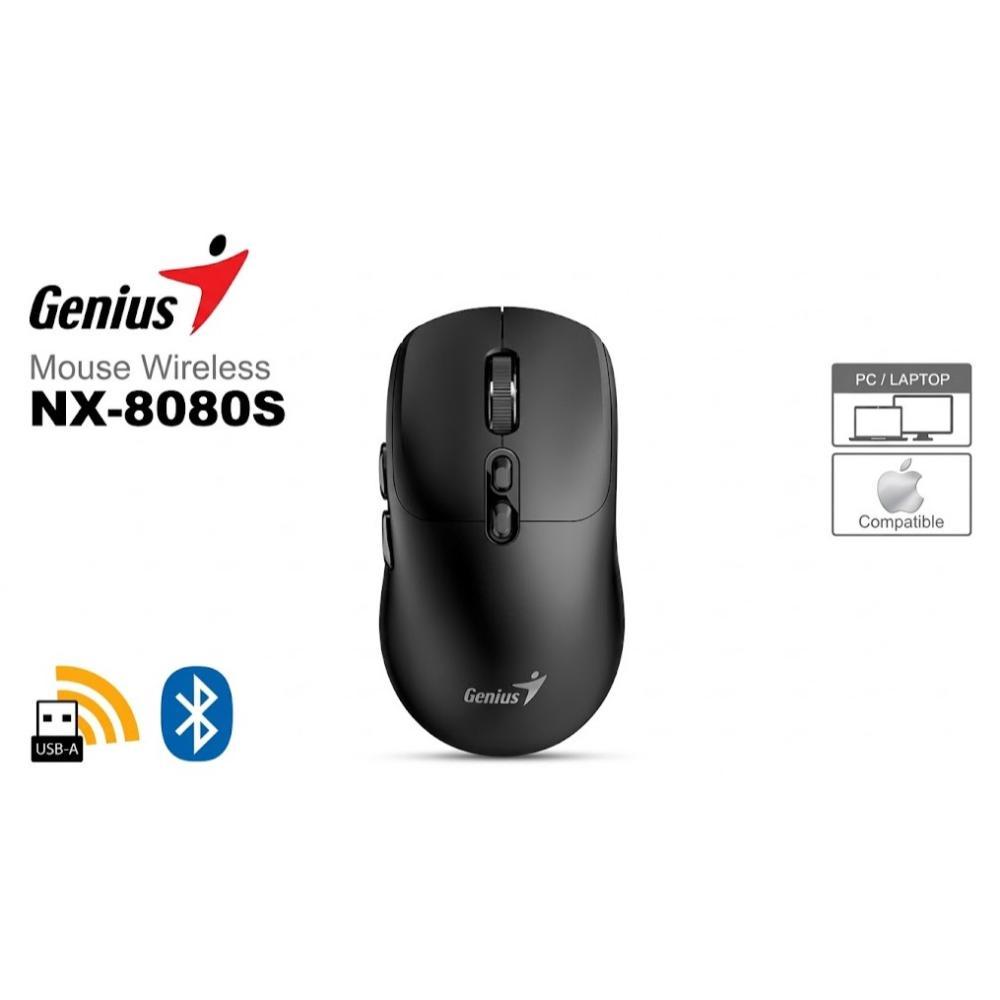 Mouse Genius Nx-8080s Bt Ai Copilot Dual Negro