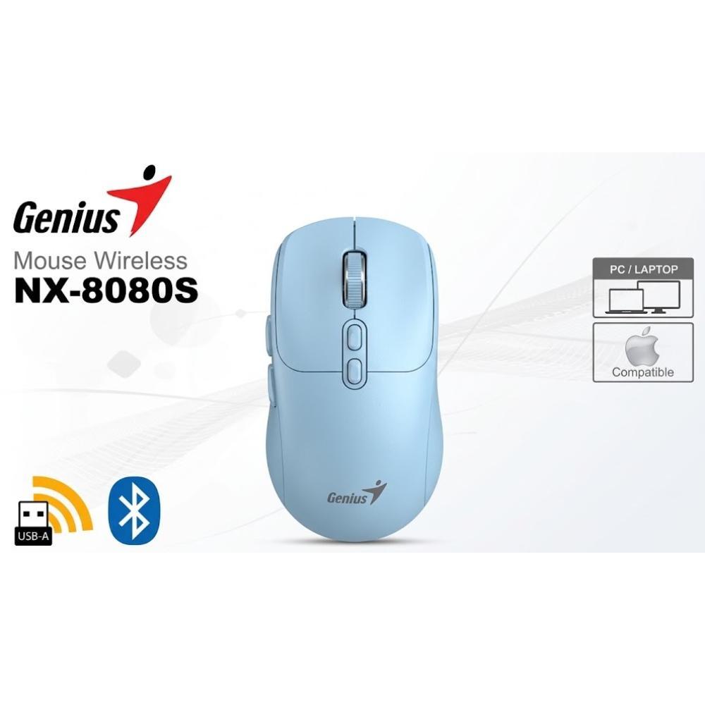 Mouse Genius Nx-8080s Bt Ai Copilot Dual  Celeste