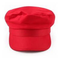 Gorro Rojo para Disfraz con Visera Accesorio para Halloween y Fiestas Cosplay