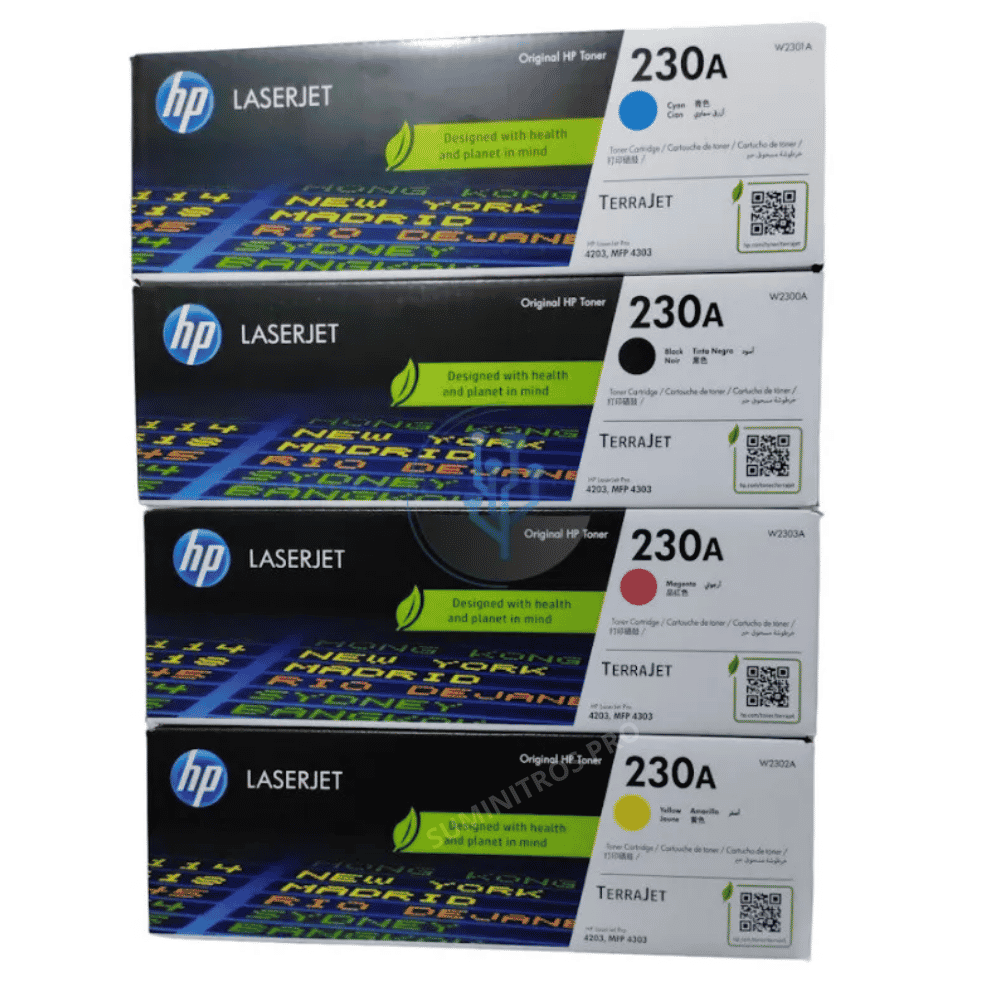 KIT DE TONER HP 230A 4 COLORES