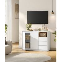 Aparador Moderno Javiera Blanco y Duna 103 cm RyR MUEBLES