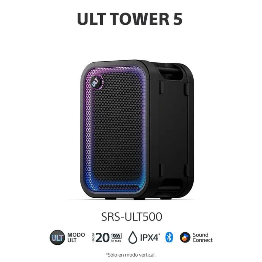 Sony Parlante Bluetooth SRS-ULT500 para fiesta ULT TOWER 5