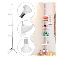 Organizador de Ducha Blanco para Casa con Diseno Vertical y Uso Diario YPapel Regalo