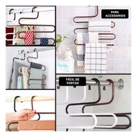 Perchero Tipo S Marron Para Casa Y Sala Con Acabado Resistente