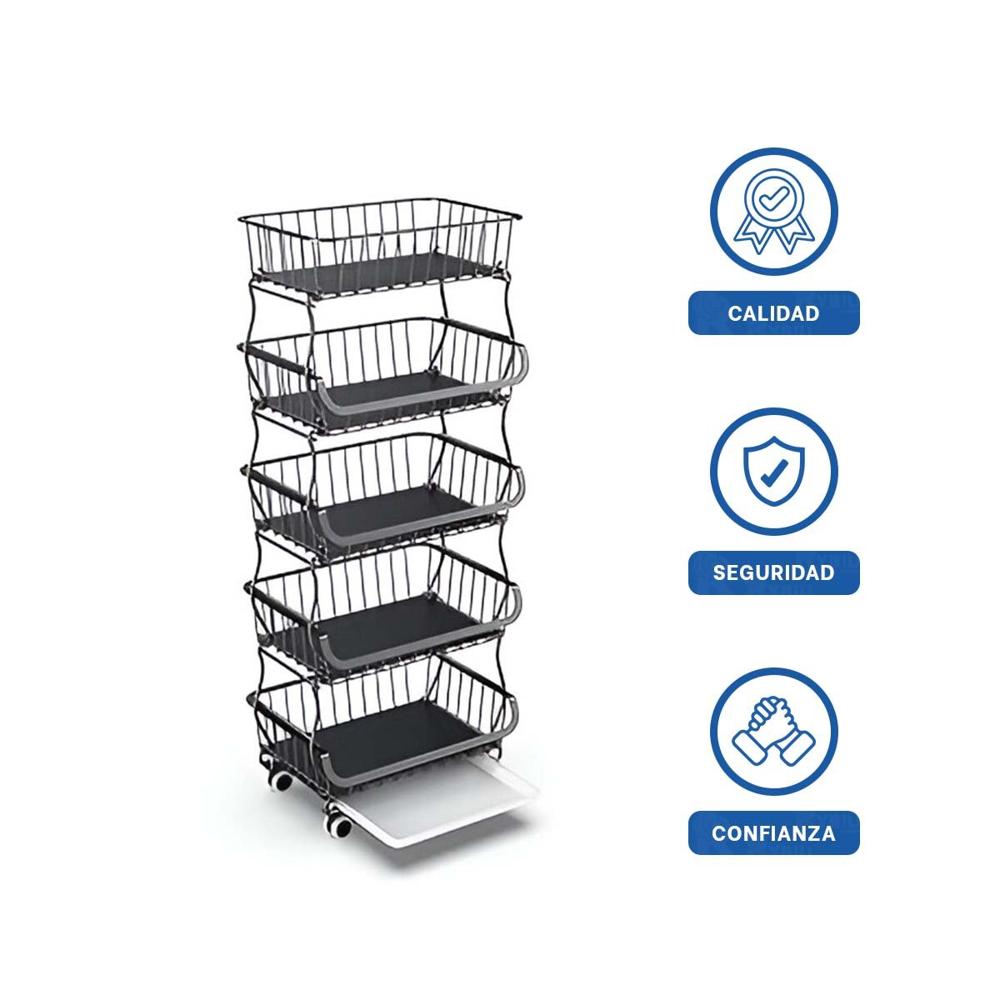 Organizador Vertical Acero Negro para Felicidad de sus Pequeños YLigas Regalo