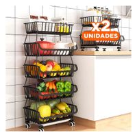 Pack2 Organizador Vertical Acero Negro de Marca Segura para los Padres YPapel Regalo