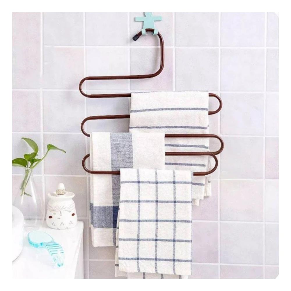 Colgador Tipo S Marron Con Base Estable Para Entrada Y Cocina YRegalo Sticker