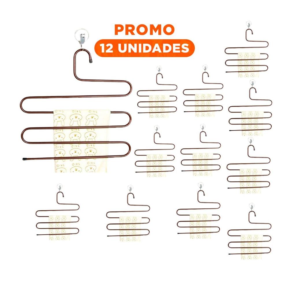 Pack12 Rack Tipo S Marron Para Organizar Abrigos Y Chaquetas En Hogar YRegalo Sticker
