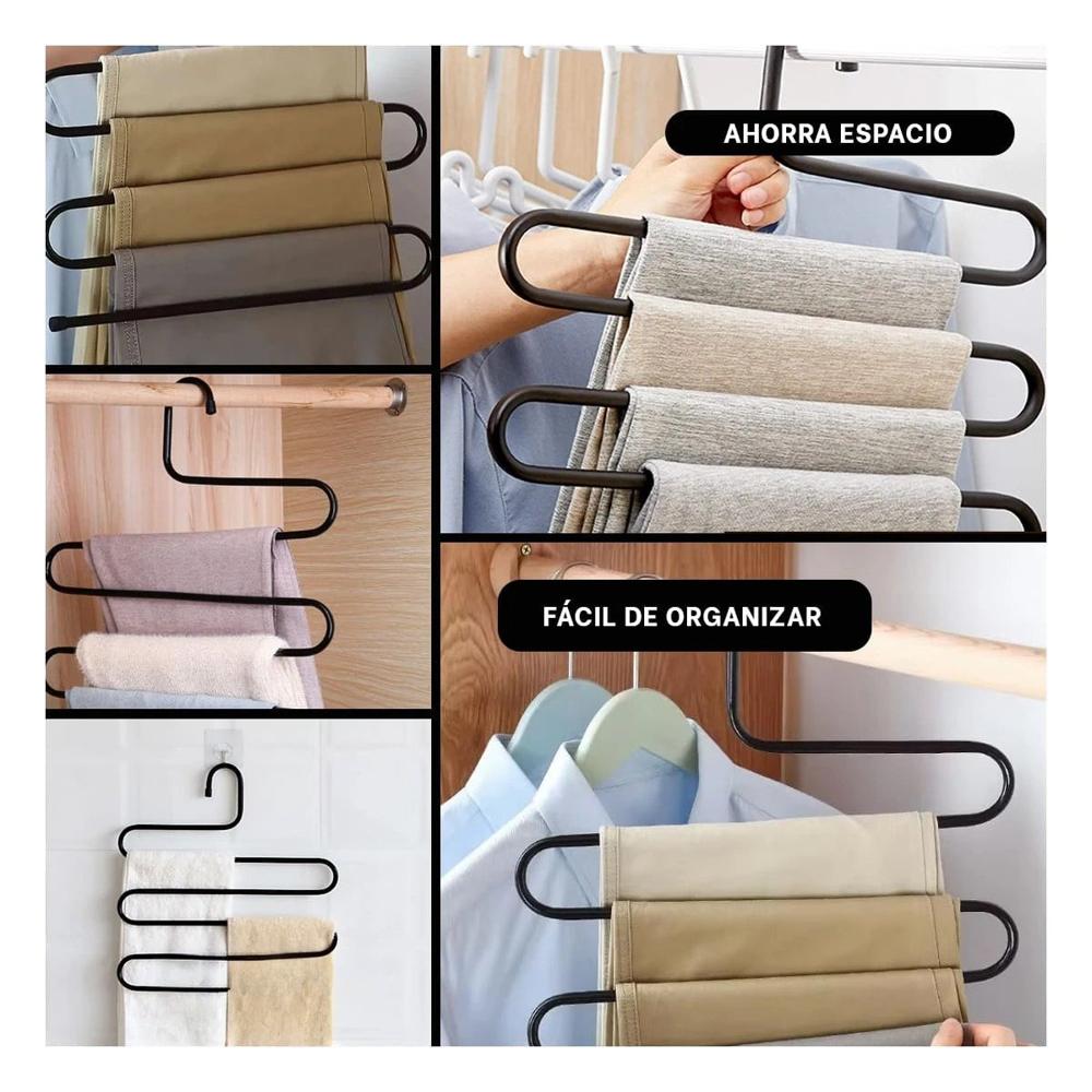 Accesorio de Hogar Tipo S para Colgar con Comodidad Negro